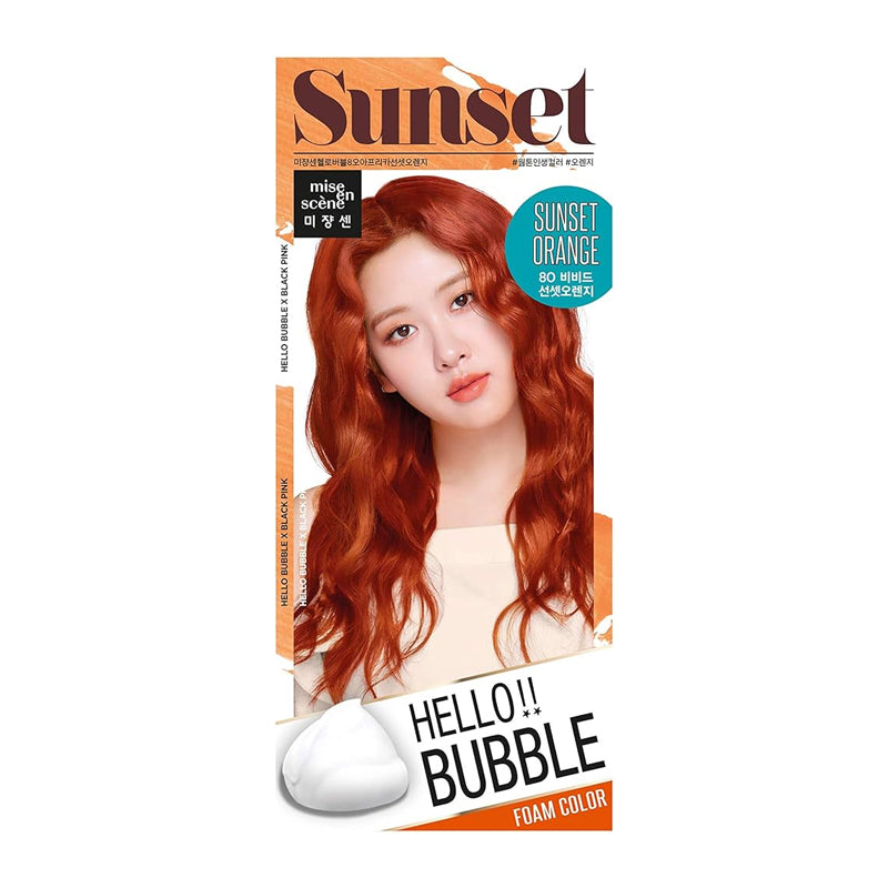 Mise En Scene - Hello Bubble Foam Colour Hair Dye 30g x (17 Colours) - Black Pink Ed